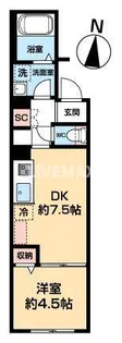 NEXAS EBARA【3階】の間取り