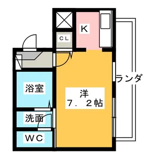 アルテミス平和【5階】の間取り