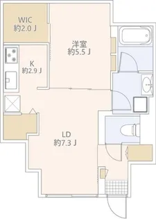 GranDuo代沢III【1階】の間取り