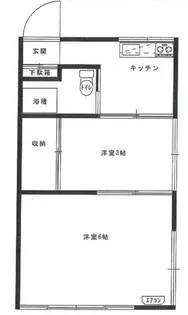 小島荘【2階】の間取り