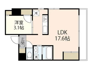 EAST132°【5階】の間取り