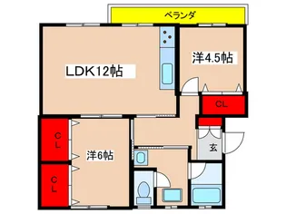 寺尾台住宅13号棟【5階】の間取り