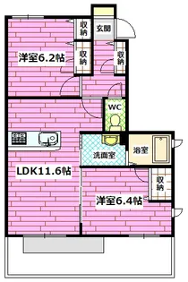 ヴィラ・コモド天庫【1階】の間取り