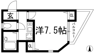 コスモタワー【7階】の間取り
