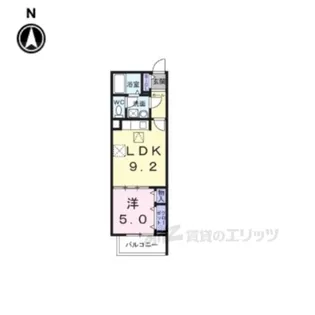 ヒカルサ尼崎若王寺【1階】の間取り