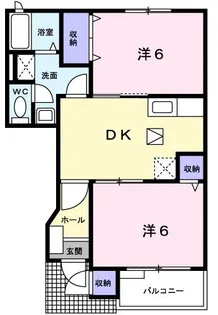 グレイスヒルC【1階】の間取り