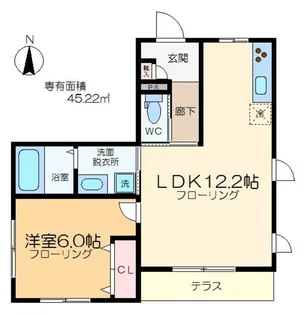 エクセルコート【1階】の間取り