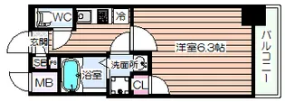 プレサンス天満ステーションフロント【2階】の間取り