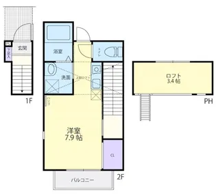 Harvest PalaceIII【2階】の間取り