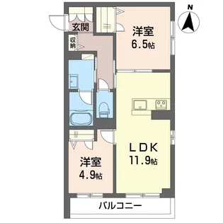 ティーケー幕張本郷【2階】の間取り