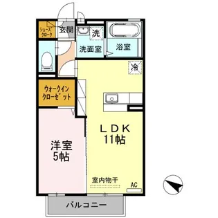 フローラルセントルージュ【2階】の間取り