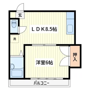 クロノス蕨【3階】の間取り