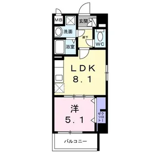 ファミール開南II【2階】の間取り