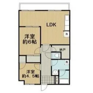 マンション桂【4階】の間取り