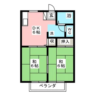パナハイツ圃中(ハタナカ)C棟【1階】の間取り