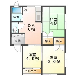 ベルハイツ【2階】の間取り