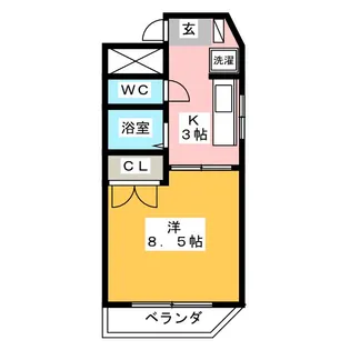 サンライズ松本【2階】の間取り