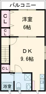 サポートハイツ大東I【2階】の間取り
