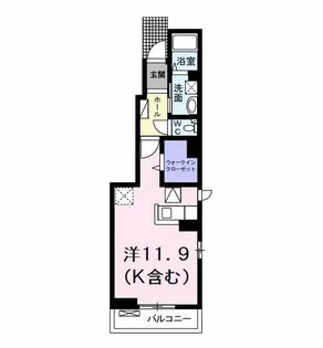 ラフレシール ガーデン【1階】の間取り