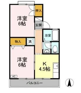 セジュールQ【2階】の間取り