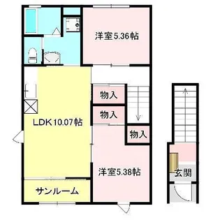 アイケーハイムA【2階】の間取り