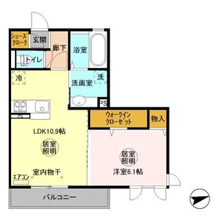 メセナ笠原南【3階】の間取り