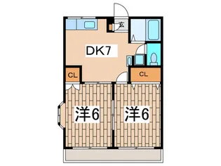 シティプラザ【3階】の間取り