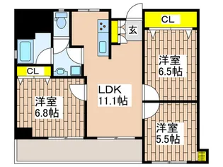 第1磯子ハイツ【7階】の間取り