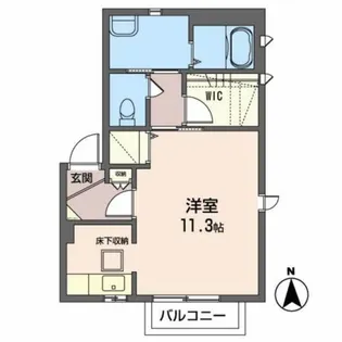 シャーメゾン桜ヶ丘【1階】の間取り