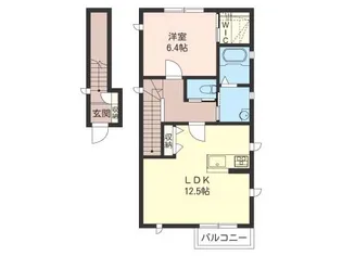 レジデンスK B【2階】の間取り