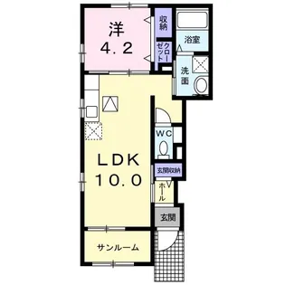 カーサ・セレーノ II【1階】の間取り