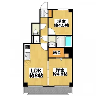 サンライズ北越谷【3階】の間取り