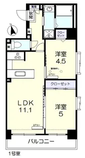 サンセール東古松II【1階】の間取り