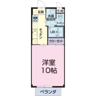 V・Fruit B【2階】の間取り