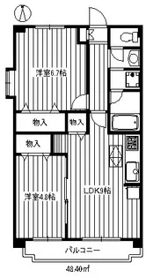 エクセラント赤塚【1階】の間取り
