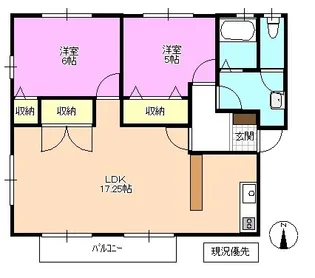 モンフレール D棟【2階】の間取り