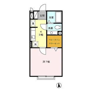 メゾンSAKURA I・II【1階】の間取り