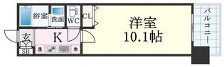 レジディア三宮東【2階】の間取り