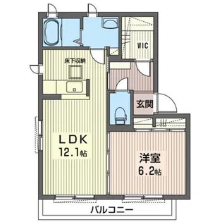 メビュースタウンIIIH【1階】の間取り