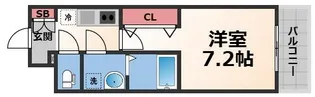 メルディア大阪EASTワールドアイ【8階】の間取り
