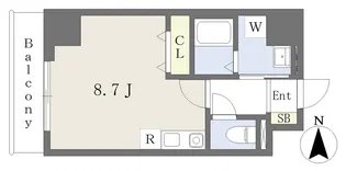 アルバ志賀本通【8階】の間取り