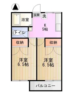 鶴ハイム【2階】の間取り