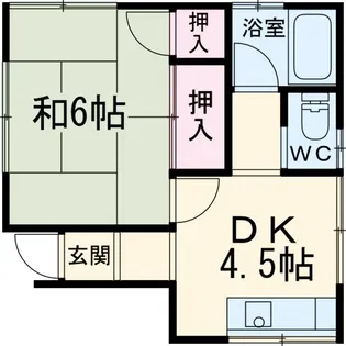 第3コーポダイエー【1階】の間取り