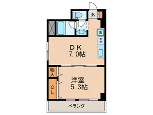 ラメ-ル駒込【4階】の間取り