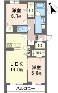 ルミオーブ【3階】の間取り