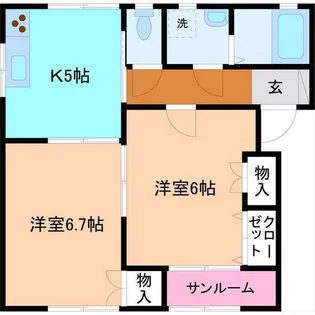 ブルーデージーII【2階】の間取り