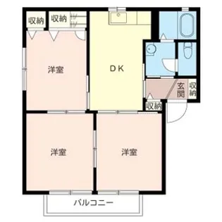 シャーメゾントゥーリーフ【1階】の間取り