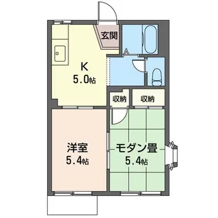 コスモハイツ【2階】の間取り