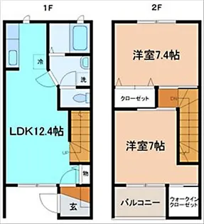 ラフローラ A棟【1階】の間取り