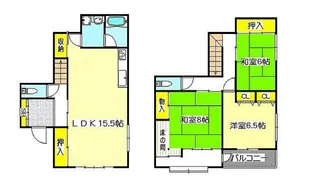 Hearty梅香【1階】の間取り